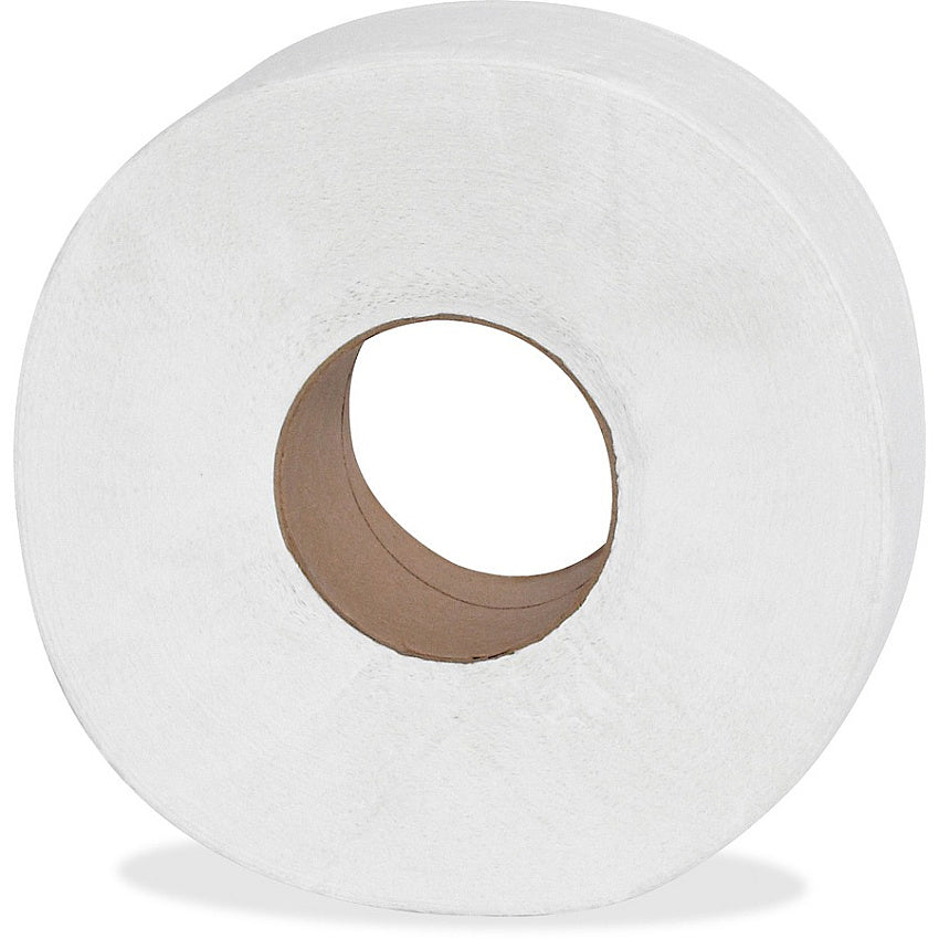 Genuine Joe Jumbo Toilet Paper, 2-Ply, 1,000 ft Rolls, 12/Case