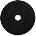 Genuine Joe Black Stripping Pads, 20 in, 5/Case