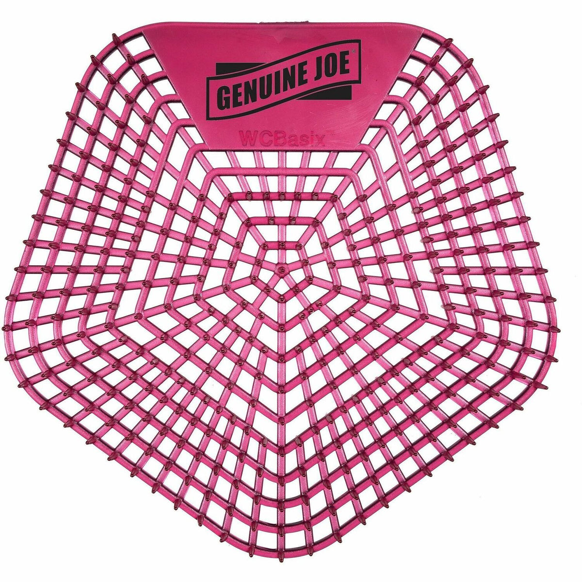 Genuine Joe Urinal Screens, 30-Day, Red, 10/Case