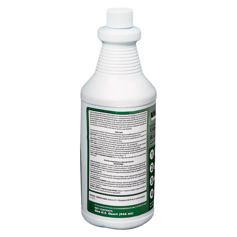 Victoria Bay live bacteria label