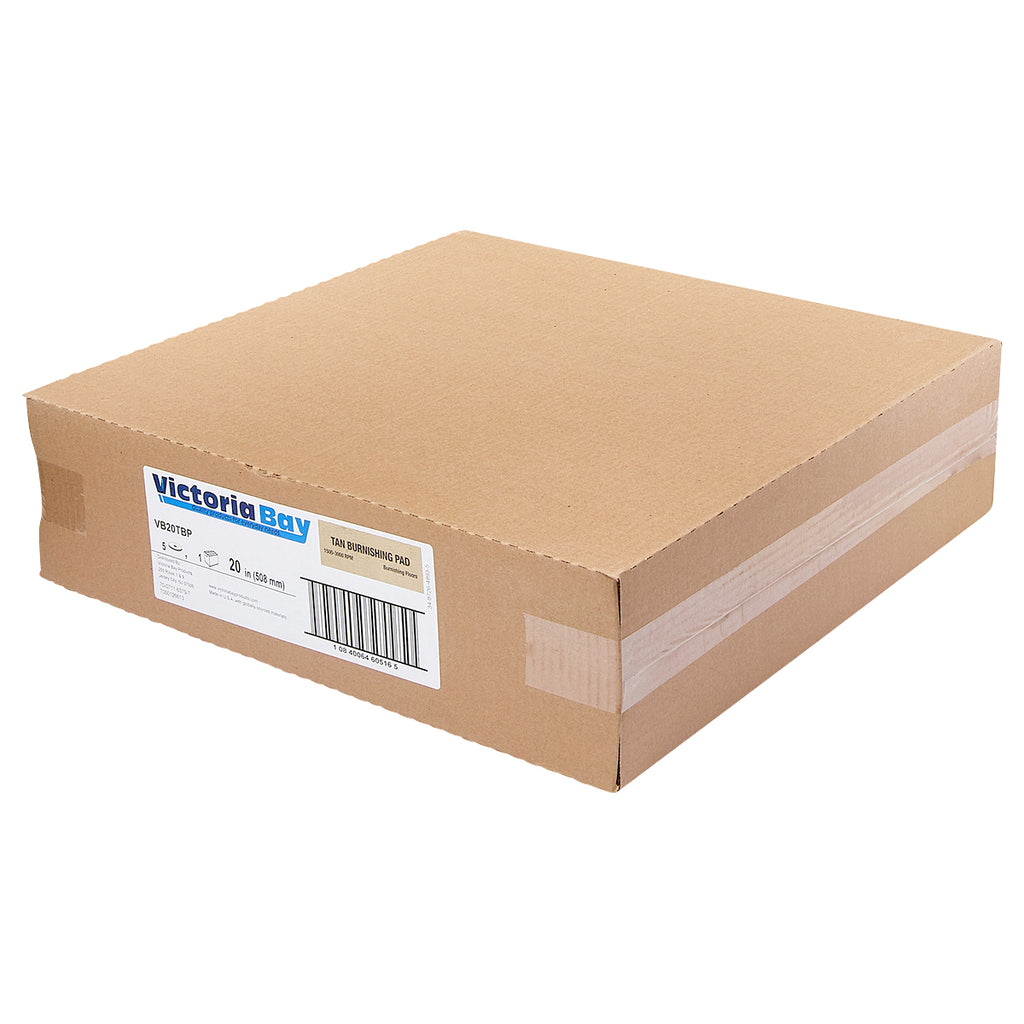 Case of tan burnishing pads