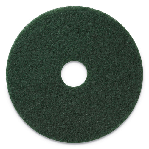 Americo Scrubbing Pads, 17 in, Green, 5/Case