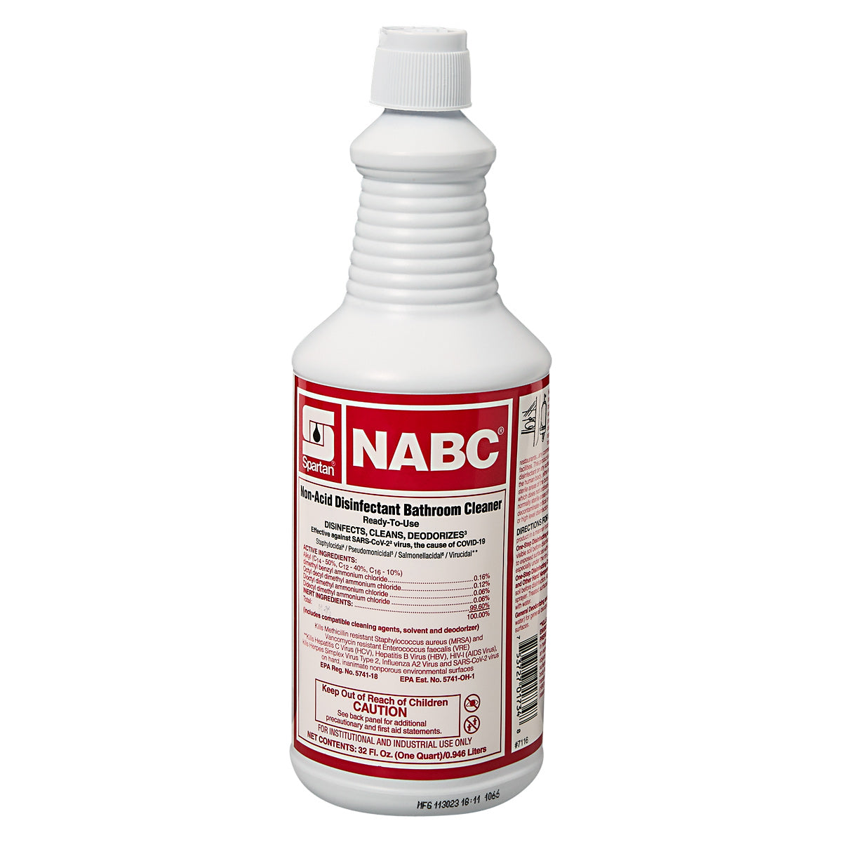 Spartan NABC restroom cleaner disinfectant, 32 oz bottle