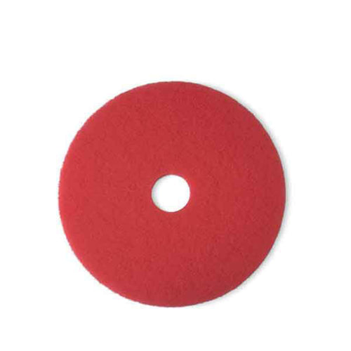 3M 5100 red buffer floor pad, 17 in
