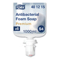 Tork Premium Antibacterial Foam Soap Refill, Unscented, 1 L, 6/Case