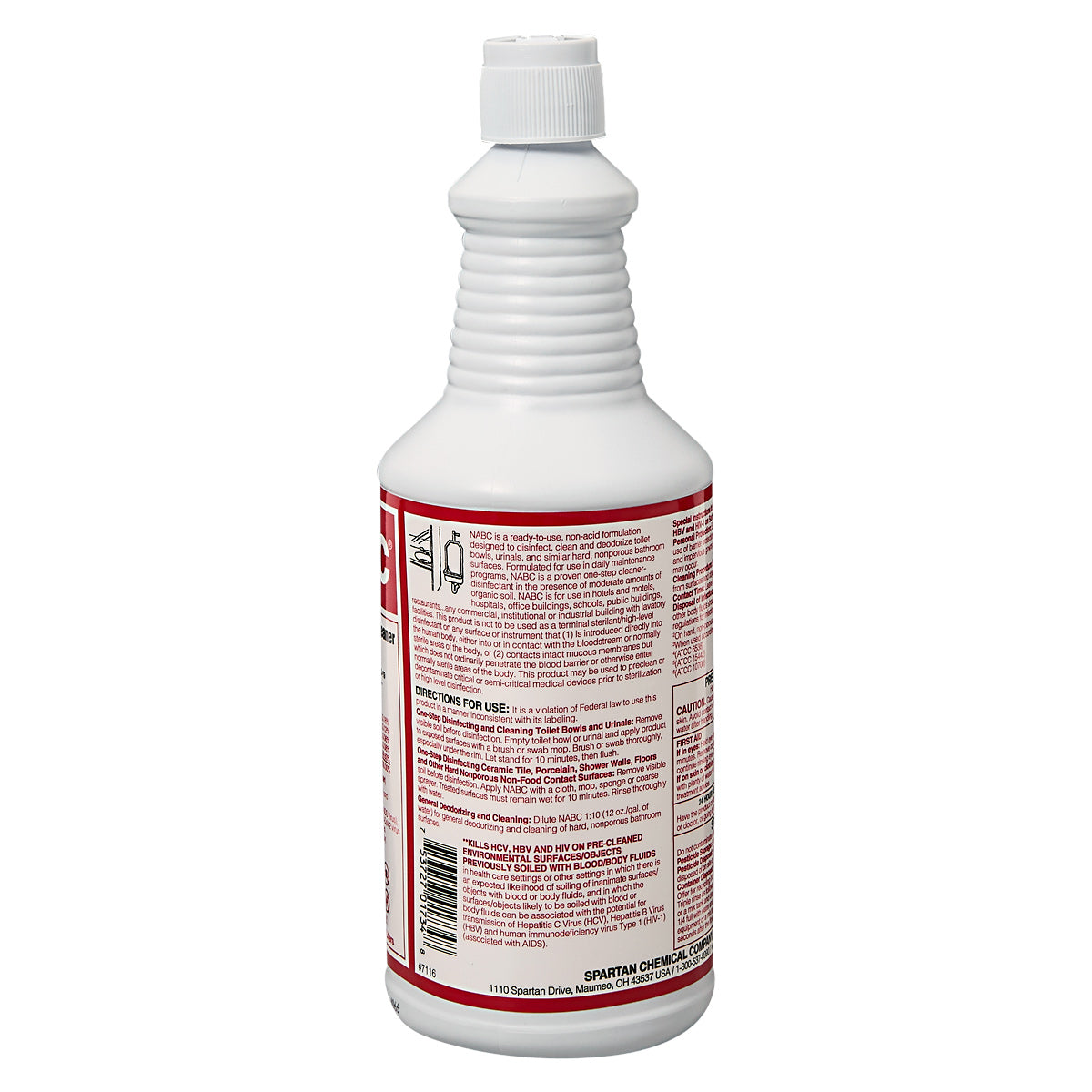 NABC bottle label, back