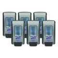 PURELL FMX-20 push-style foam soap dispensers, graphite, carton of 6