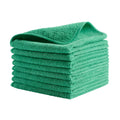 Rubbermaid Commercial Microfiber Cleaning Cloths, 16 x 16 in, Green, 24/Pack