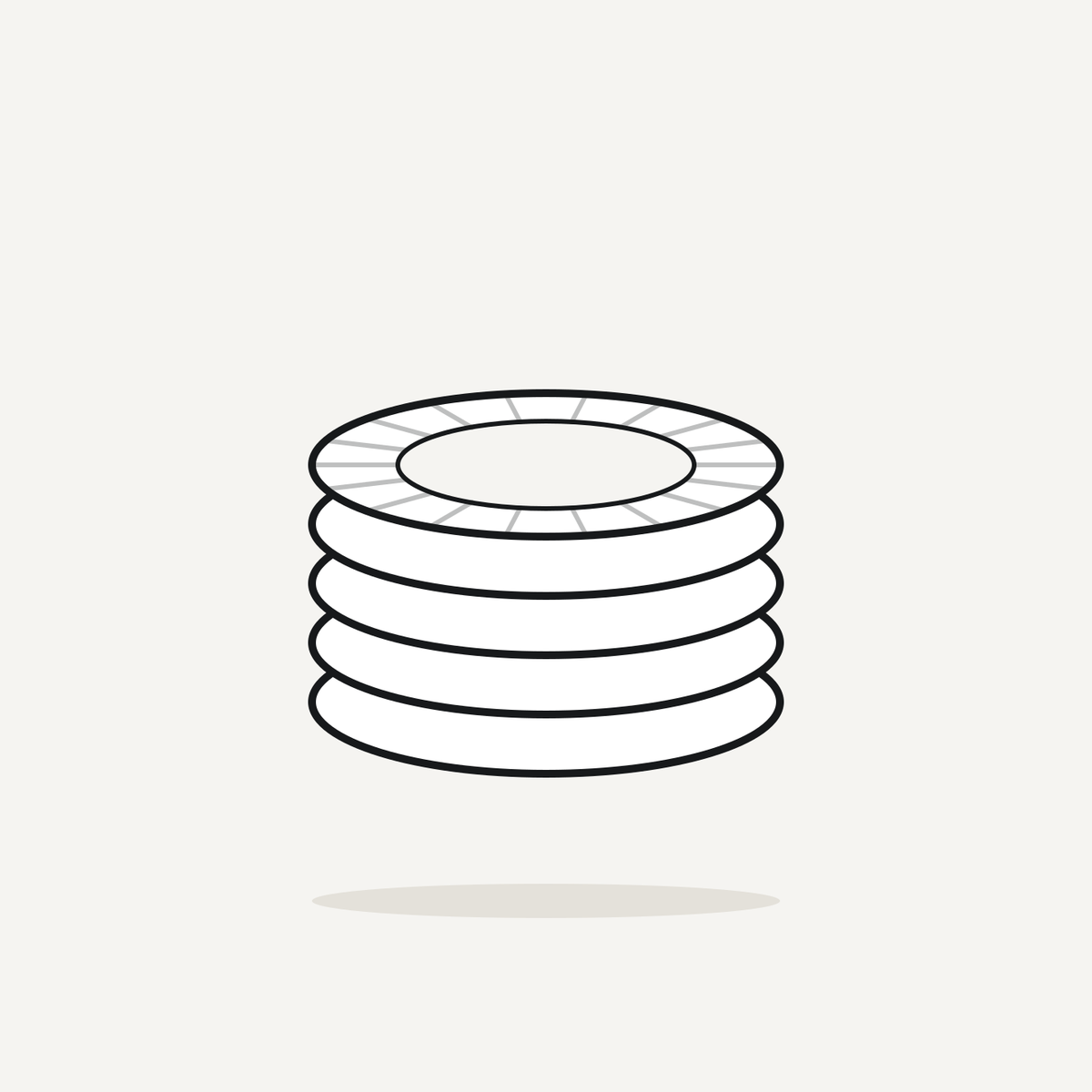 Stack of basket coffee filters