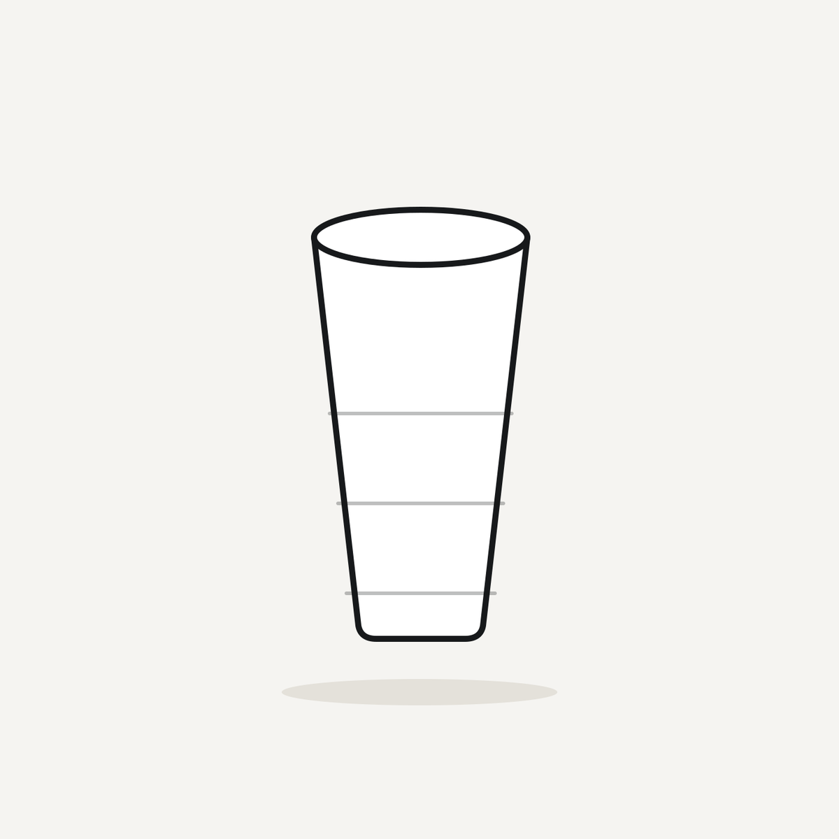 Stack of paper hot cups