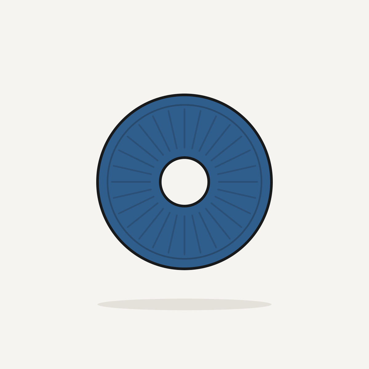 Blue 17 inch cleaning floor pad