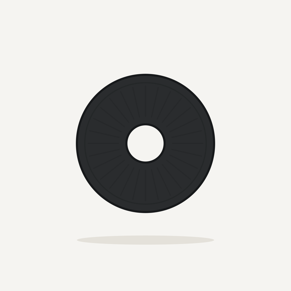 Black 20 inch stripping floor pad