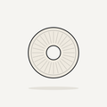 Natural 20 inch high-speed burnishing pad