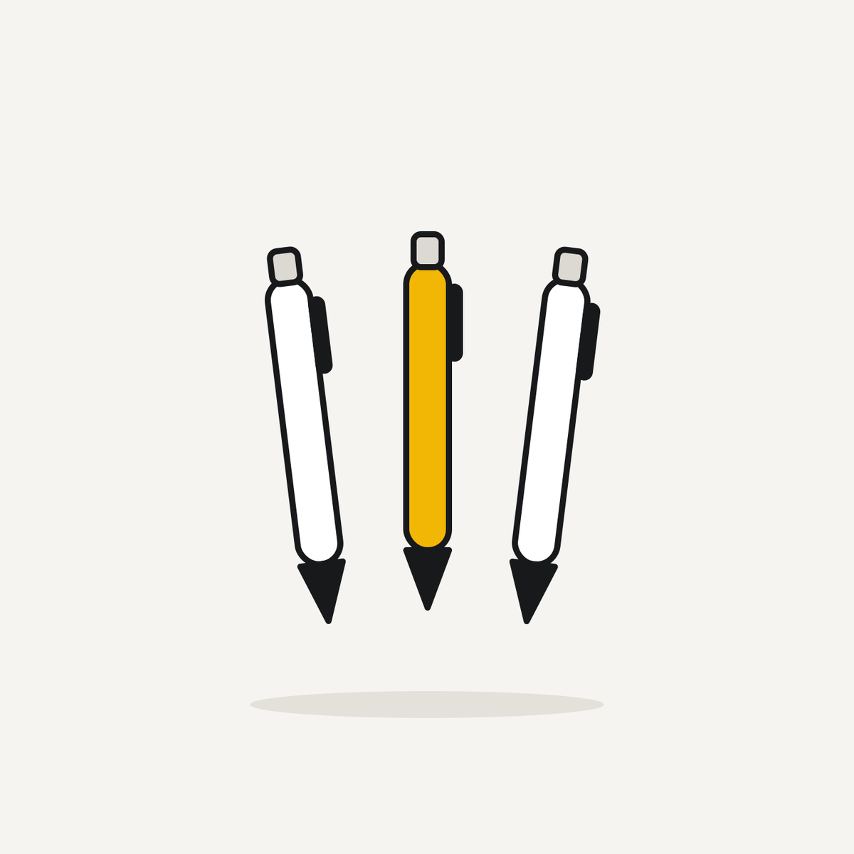 Retractable ballpoint pens