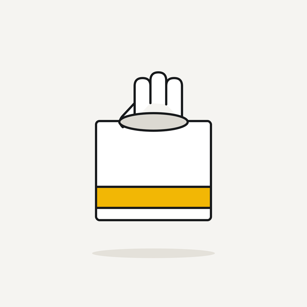 Dispenser box of nitrile gloves