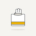 Dispenser box of vinyl gloves