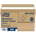 Tork Universal Multifold Paper Towels, 1-Ply, White, 4,000/Case