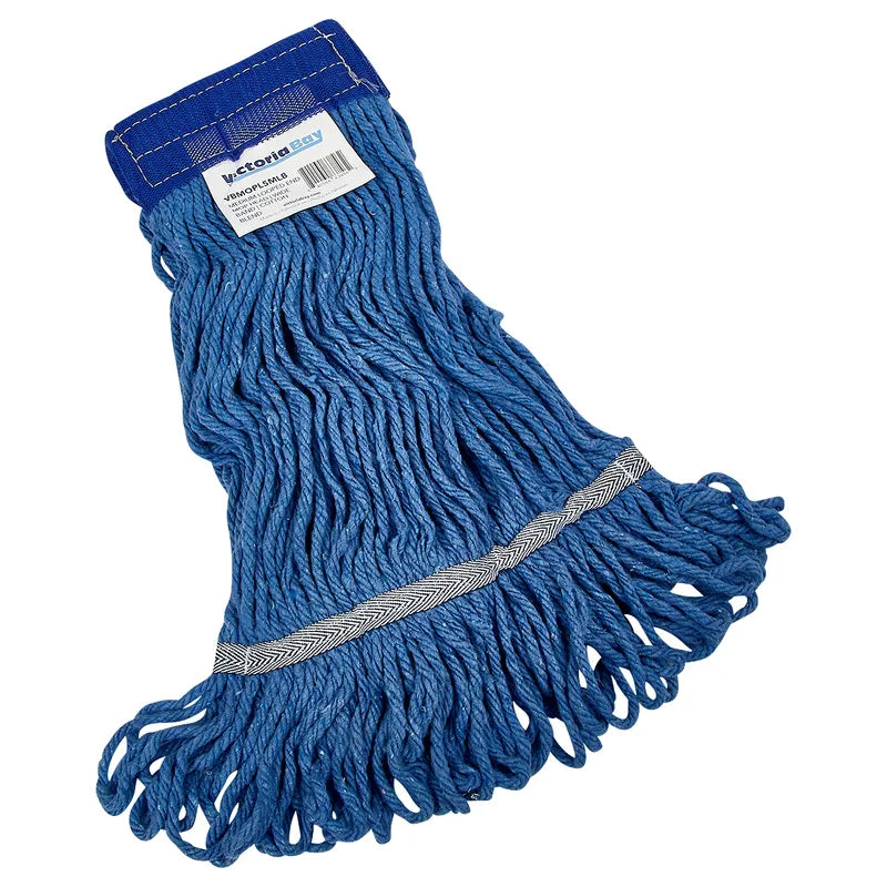 Victoria Bay small looped-end wet mop head, blue