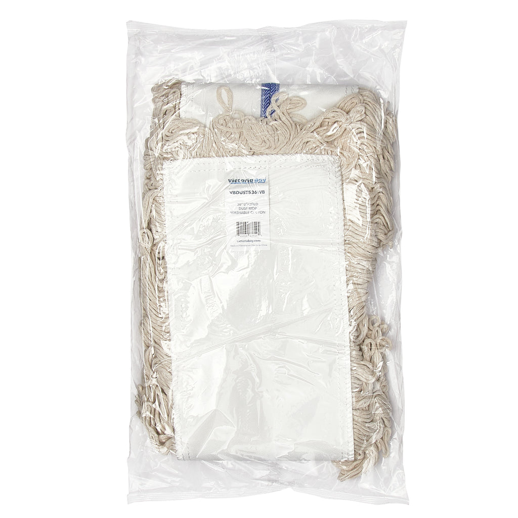 Dust mop head in its package