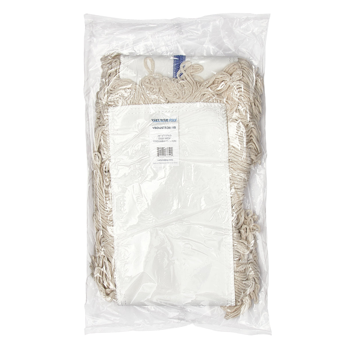 Dust mop head in its package