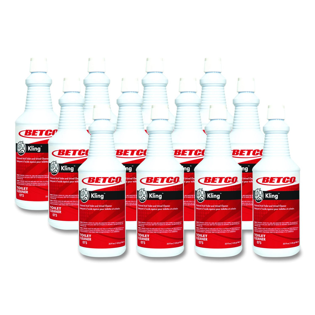Betco Kling Toilet Bowl Cleaner, carton of 12 bottles