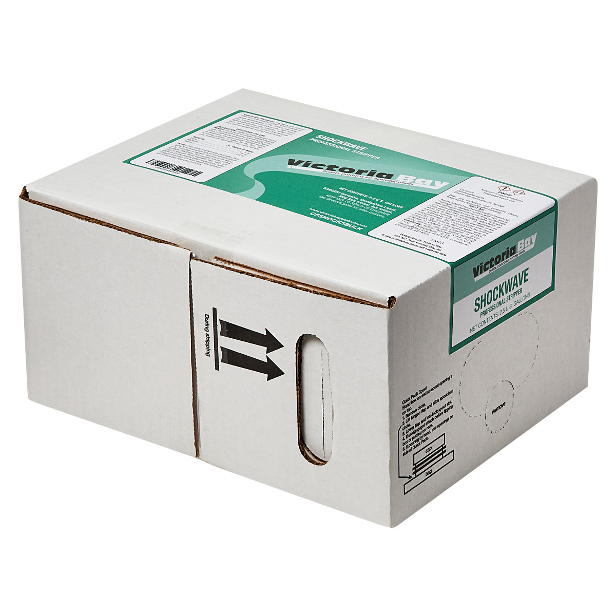 Victoria Bay Shockwave floor finish stripper, case of 2 x 2.5 gal