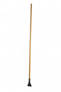 Janico 60 in natural wood dust mop handle with swivel clip