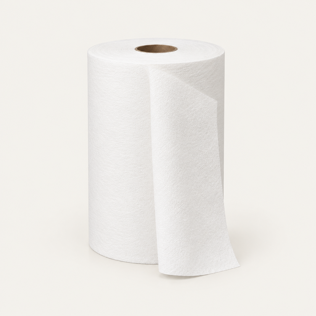 White hardwound paper hand towel roll