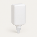 White foaming hand soap refill cartridge with pump spout