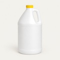 One gallon industrial jug with handle and yellow cap